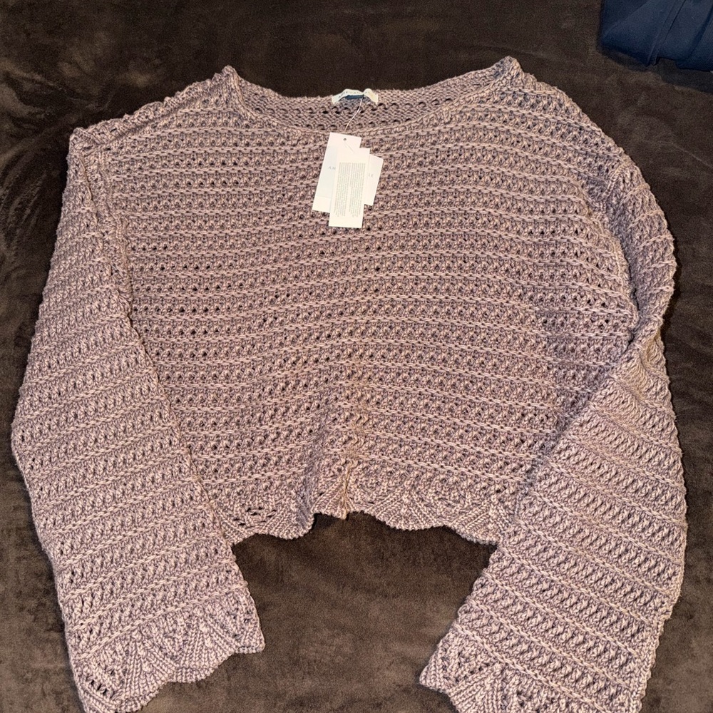 American Eagle Outfitters brown Knit Sweater